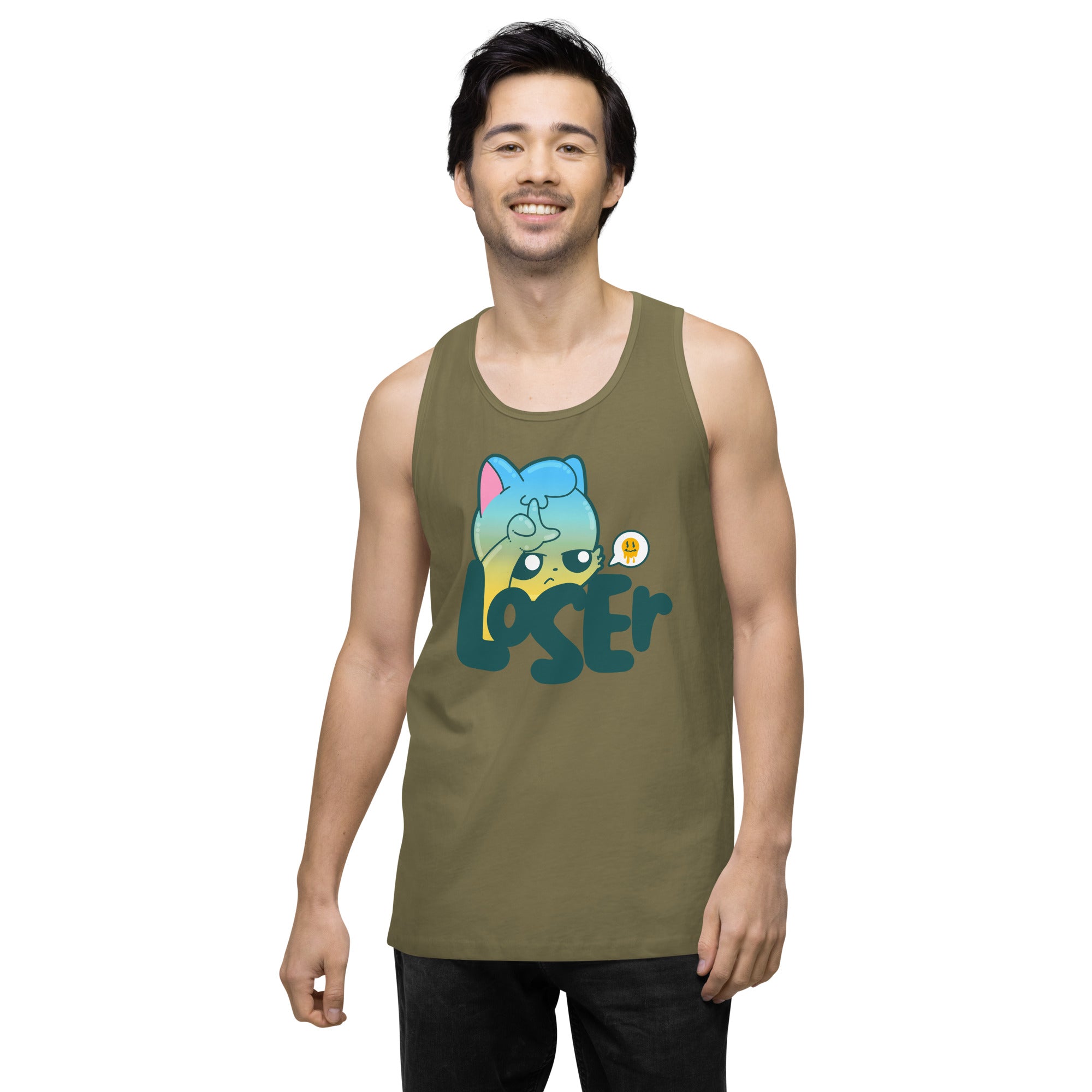 LOSER - Premium Tank Top - ChubbleGumLLC