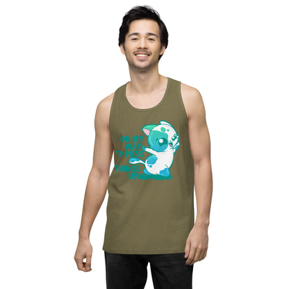 ON MY WAY TO MESS THINGS UP - Premium Tank Top - ChubbleGumLLC