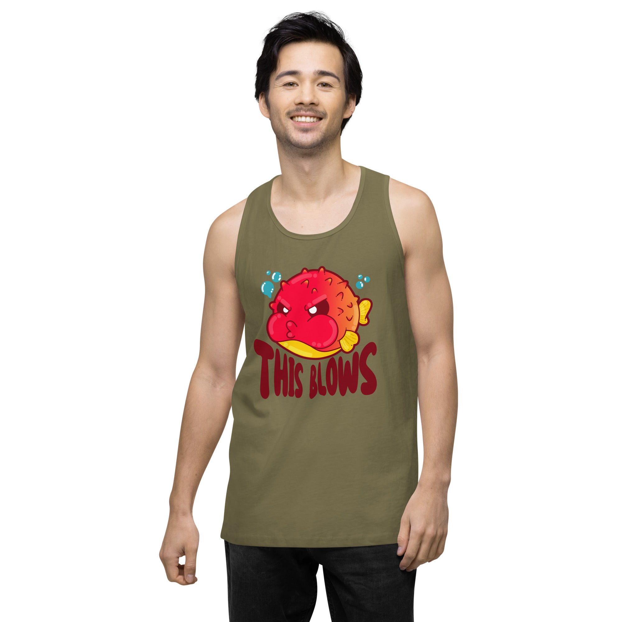 THIS BLOWS - Premium Tank Top - ChubbleGumLLC