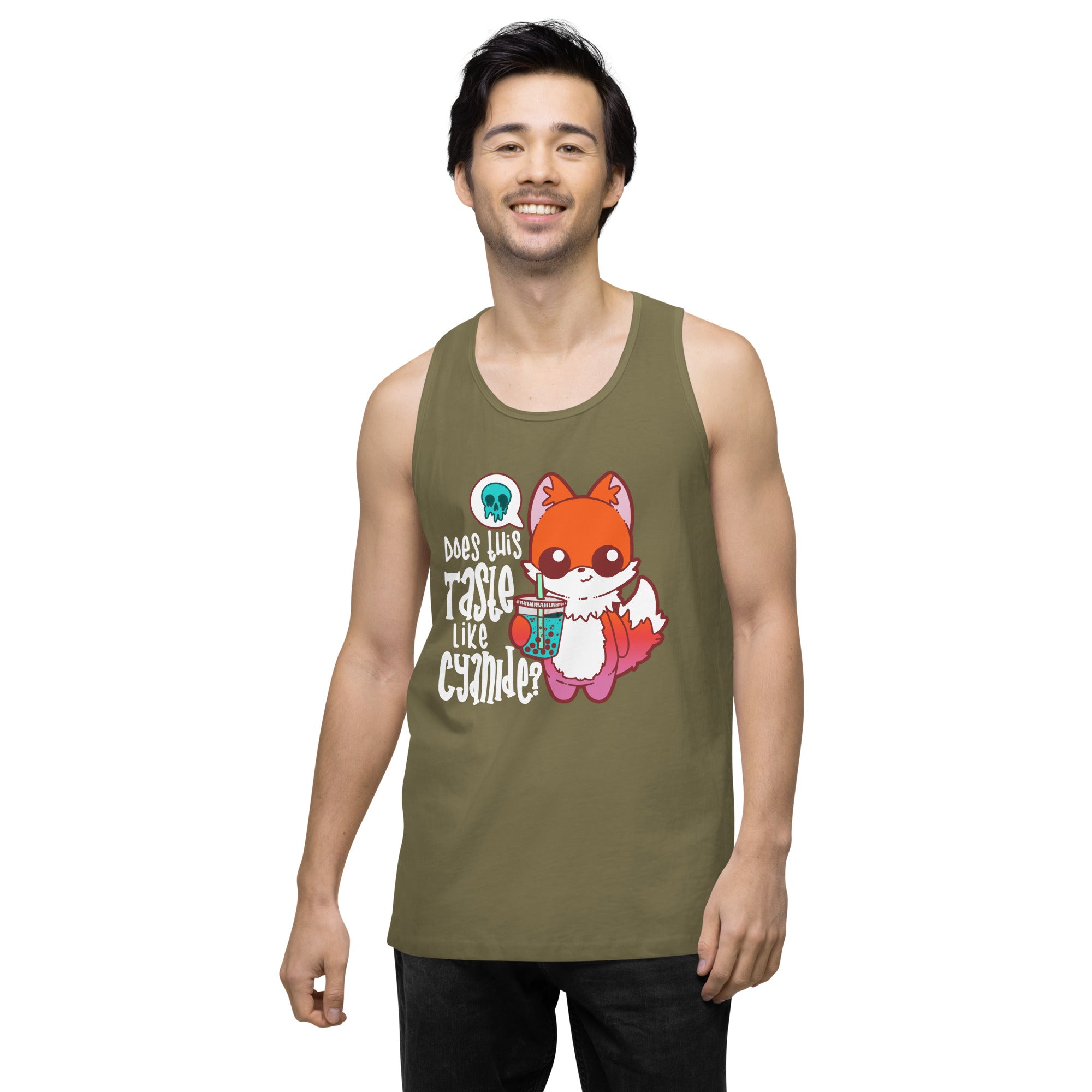 DOES THIS TASTE LIKE CYANIDE - Modded Premium Tank Top - ChubbleGumLLC