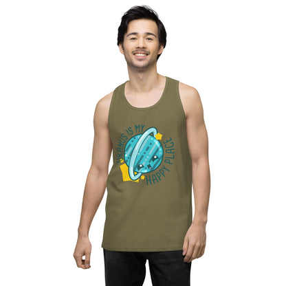 URANUS IS MY HAPPY PLACE - Tank Top - ChubbleGumLLC