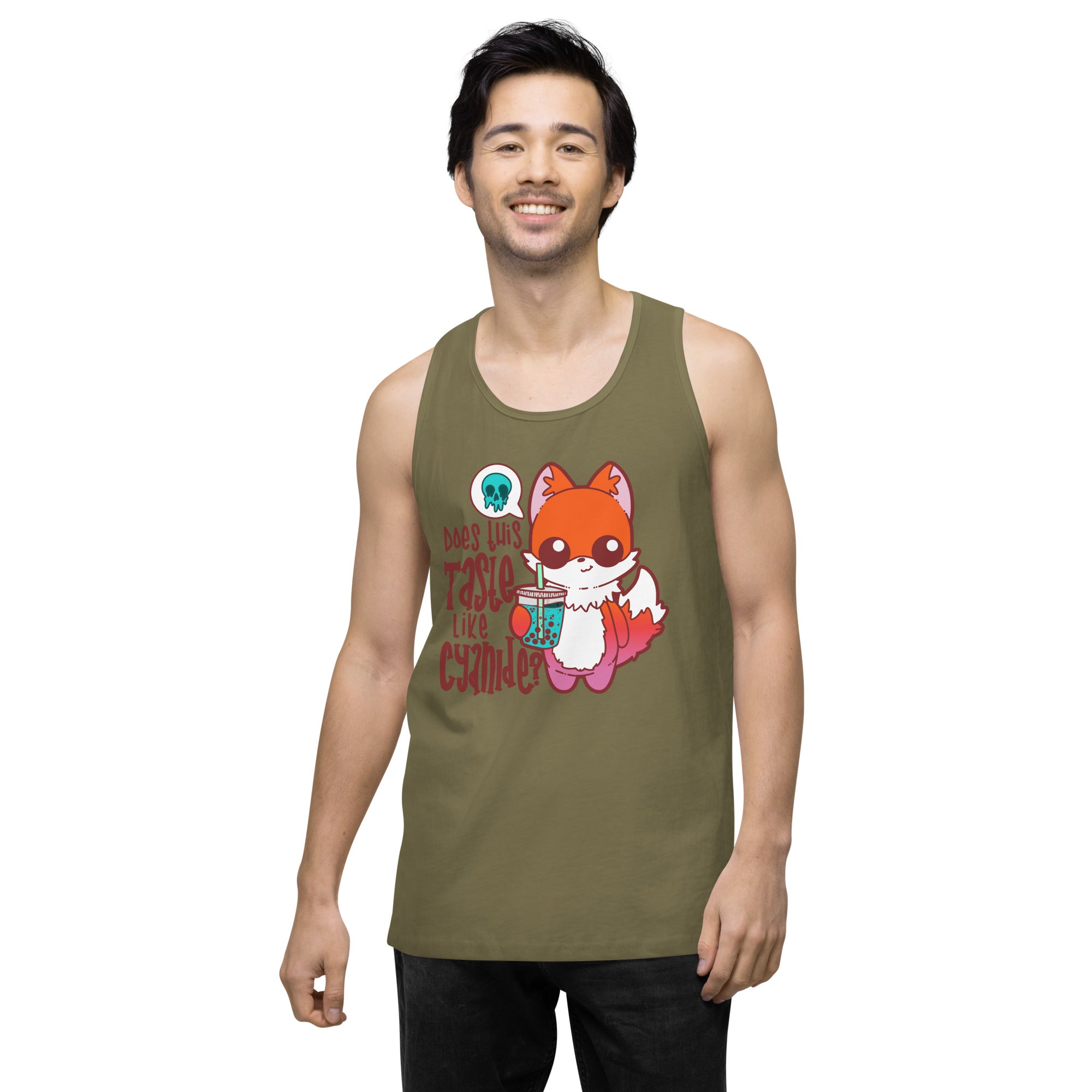 DOES THIS TASTE LIKE CYANIDE - Premium Tank Top - ChubbleGumLLC