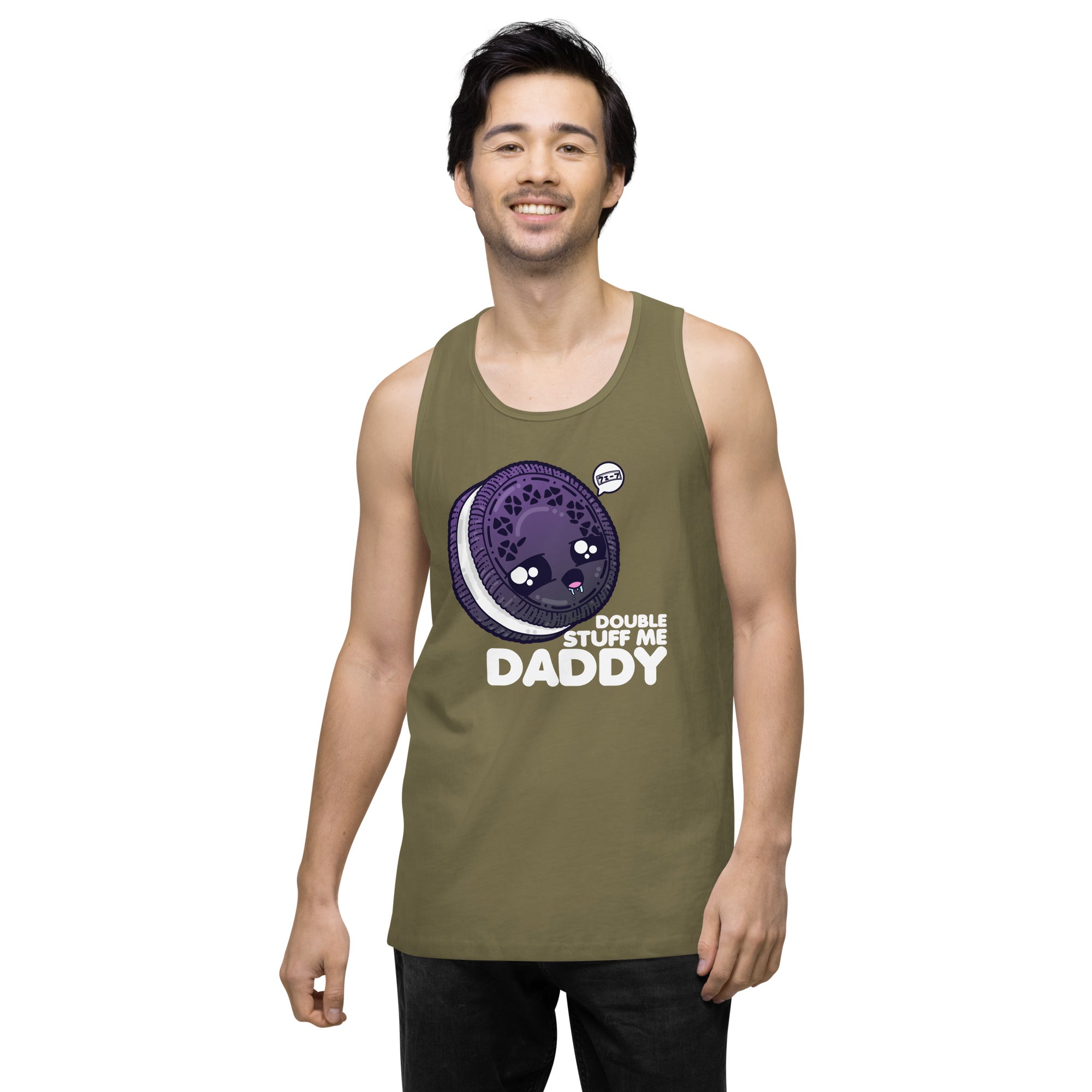 DOUBLE STUFF ME DADDY - Tank Top - ChubbleGumLLC