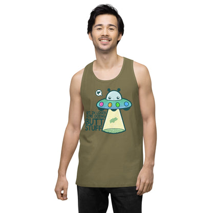 GET IN LOSER WE'RE DOING BUTT STUFF - Tank Top - ChubbleGumLLC