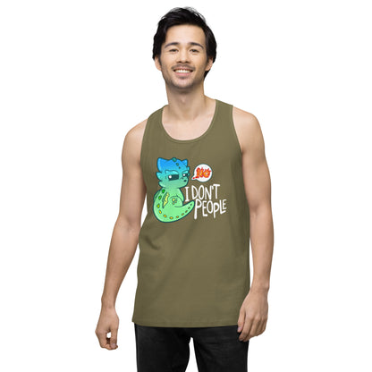 I DONT PEOPLE - Modified Premium Tank Top - ChubbleGumLLC