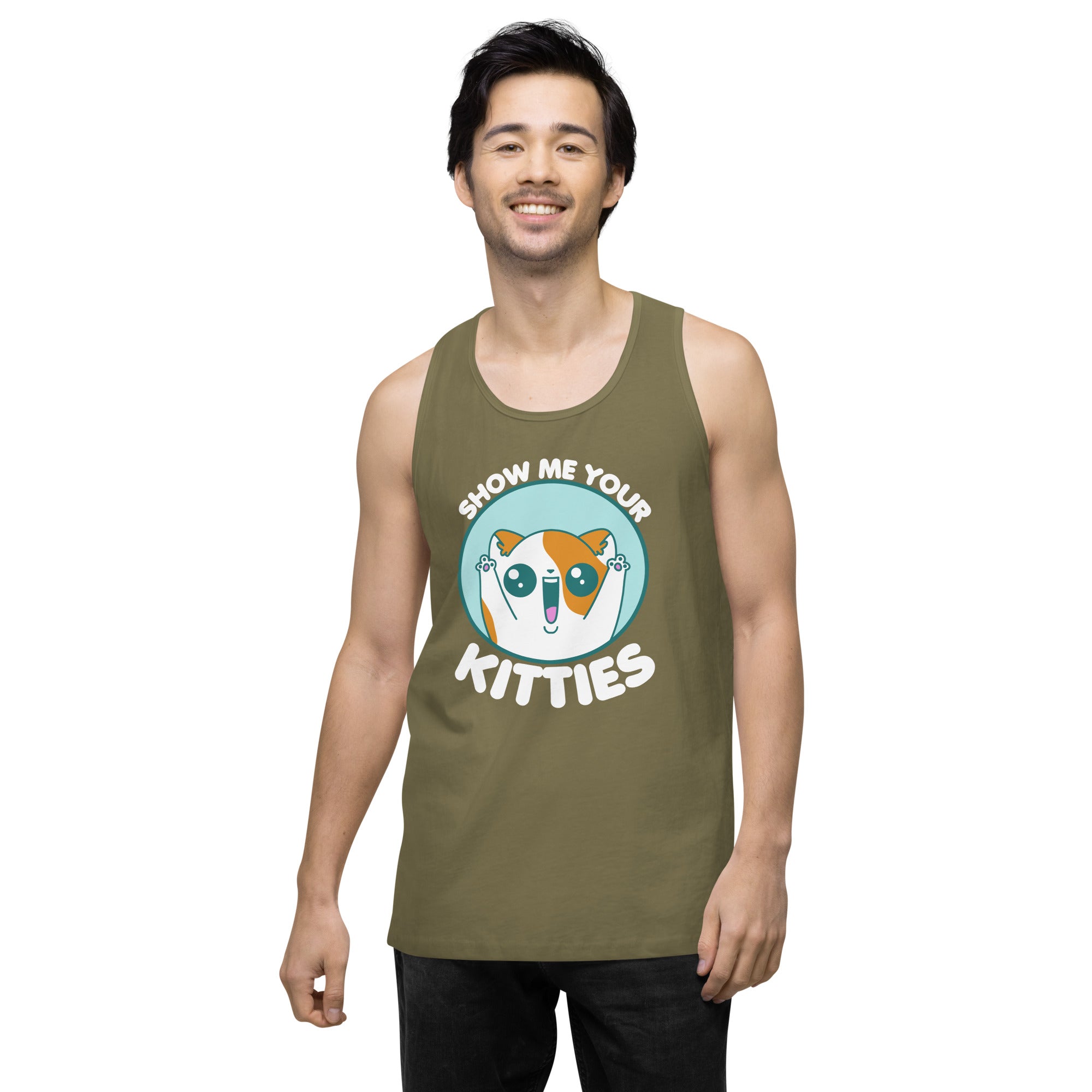 SHOW ME YOUR KITTIES - Modified Premium Tank Top - ChubbleGumLLC