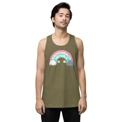 EMOTIONALLY UNSTABLE - Premium Tank Top - ChubbleGumLLC