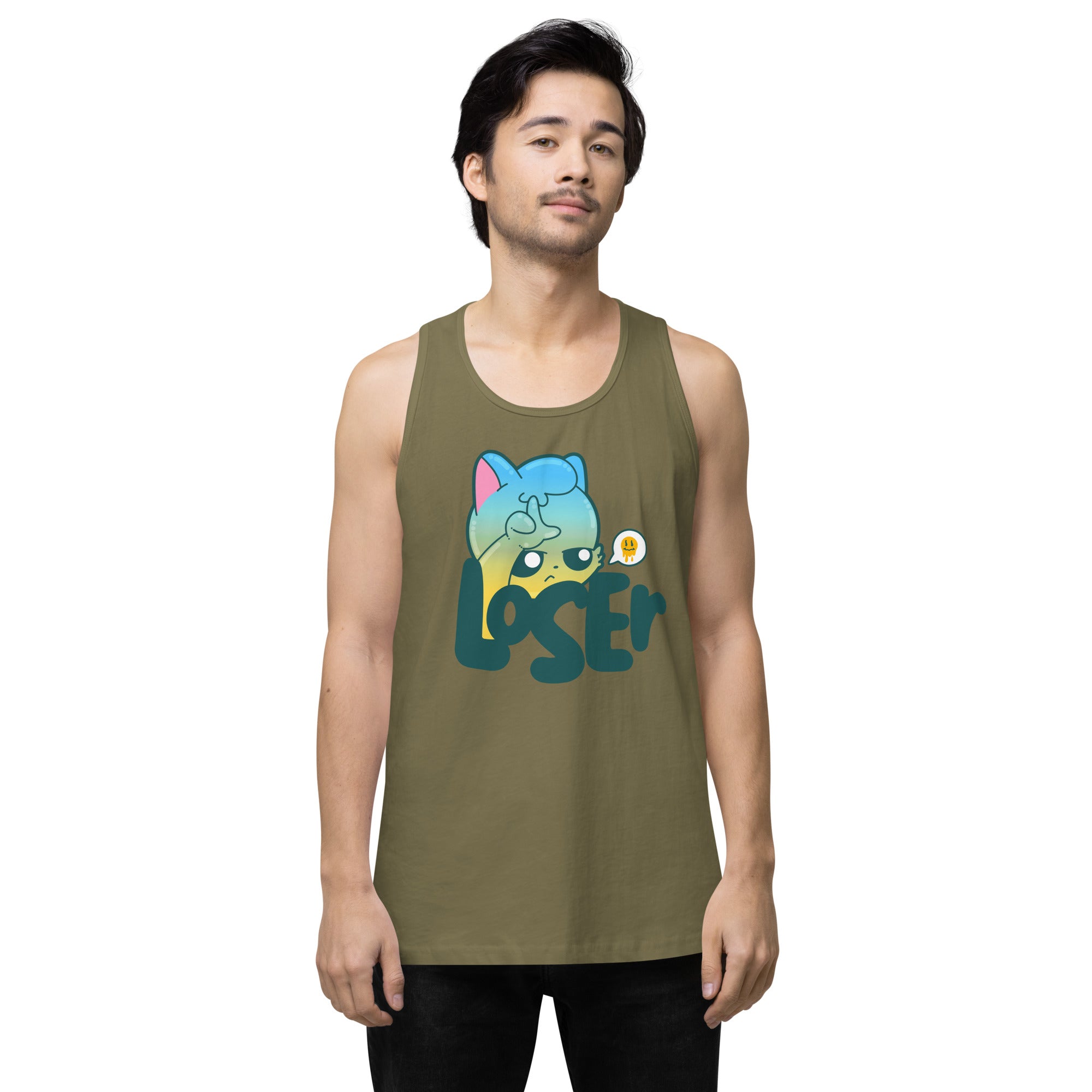 LOSER - Premium Tank Top - ChubbleGumLLC