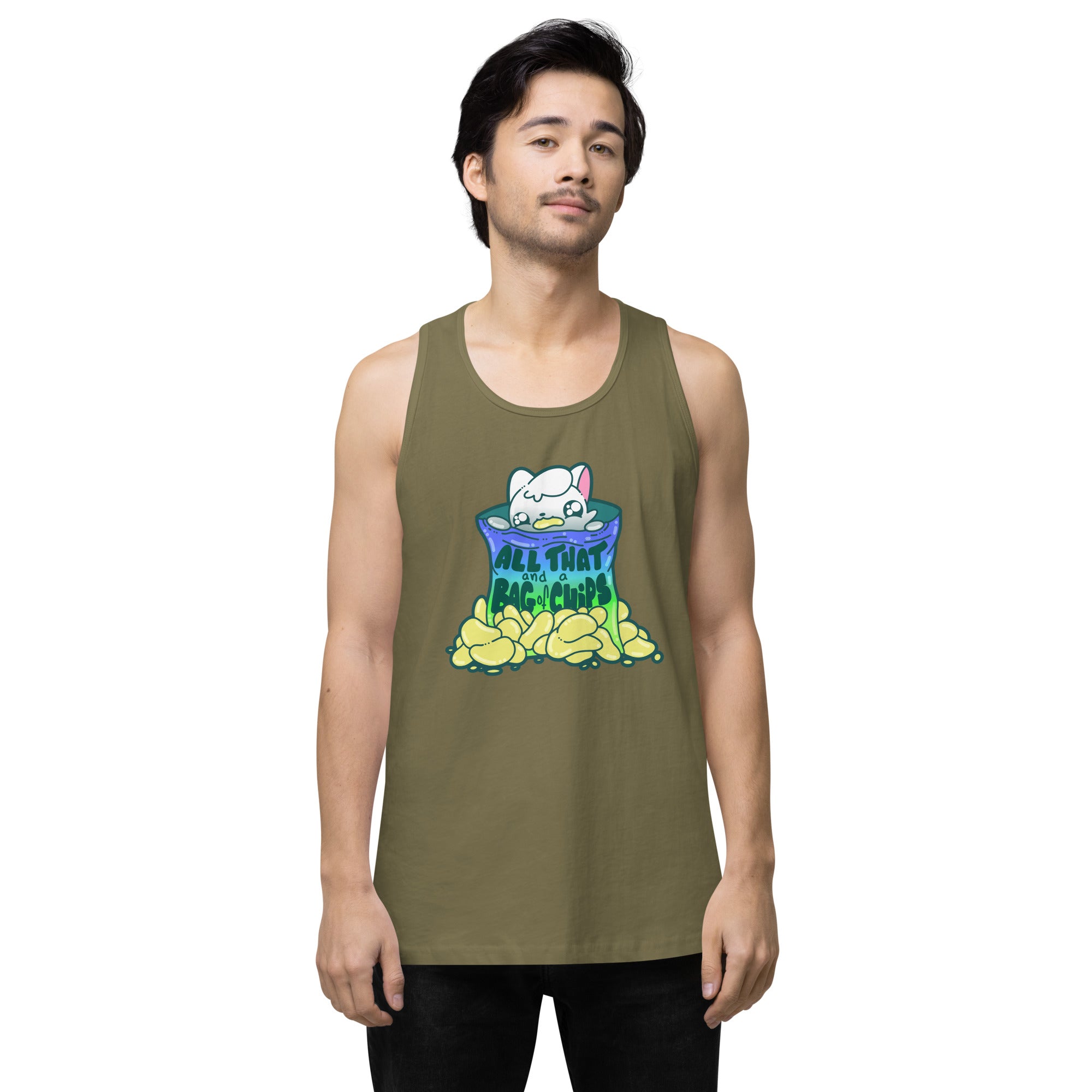 ALL THAT AND A BAG OF CHIPS - Premium Tank Top - ChubbleGumLLC