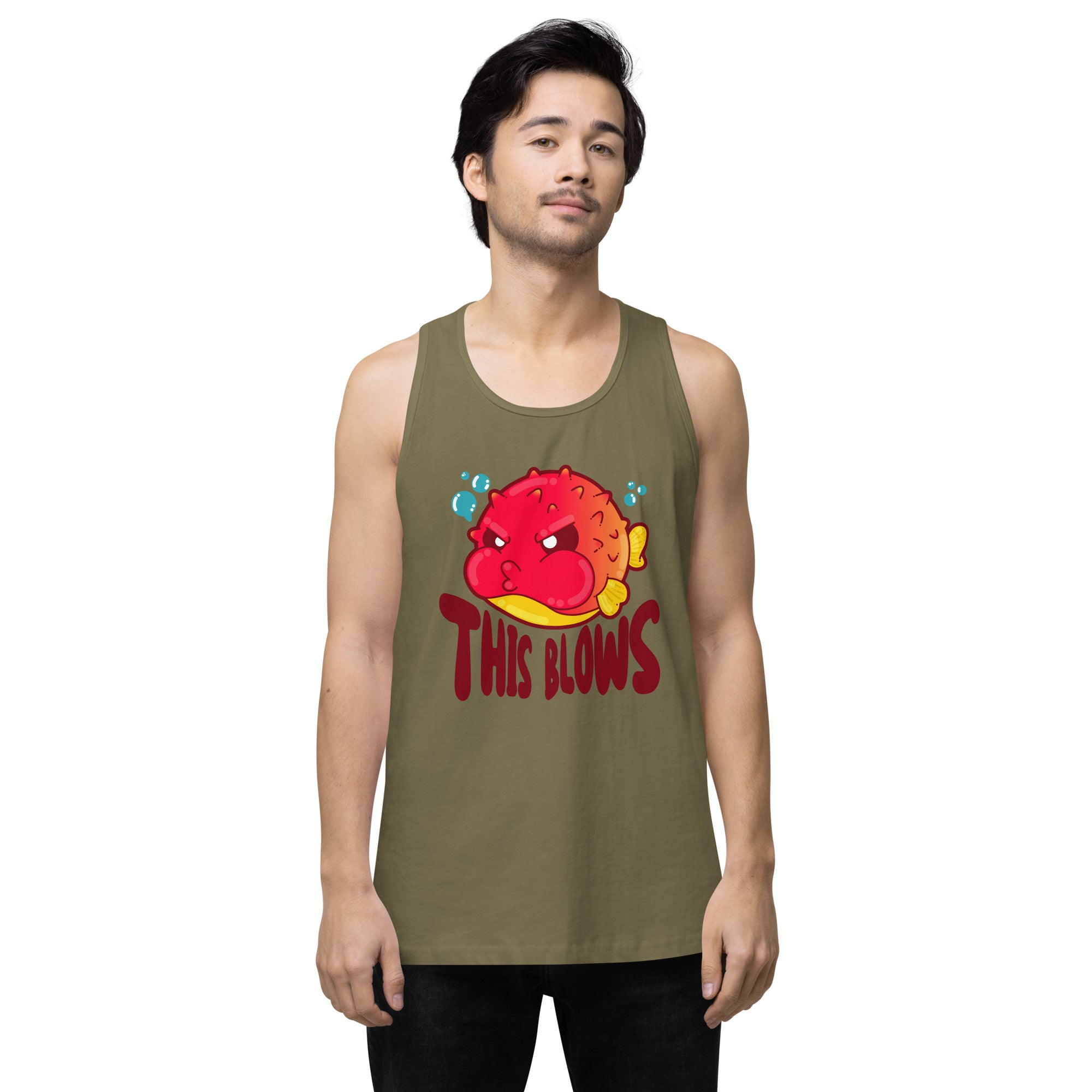 THIS BLOWS - Premium Tank Top - ChubbleGumLLC