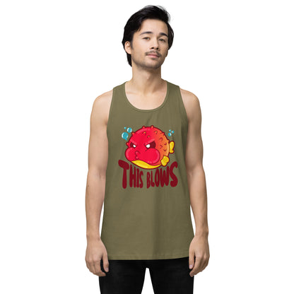 THIS BLOWS - Premium Tank Top - ChubbleGumLLC