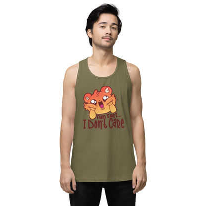 FUN FACT I DONT CARE - Premium Tank Top - ChubbleGumLLC