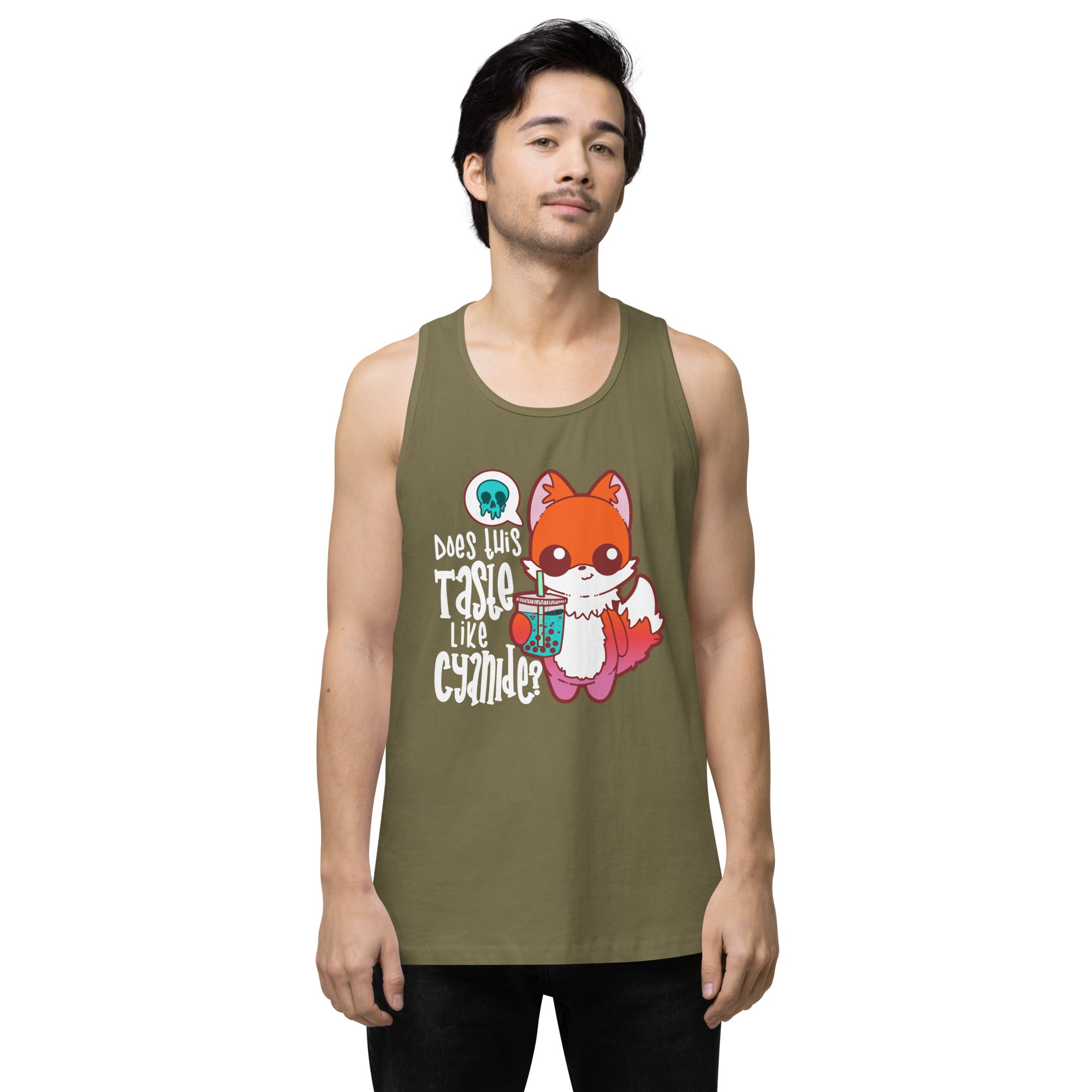 DOES THIS TASTE LIKE CYANIDE - Modded Premium Tank Top - ChubbleGumLLC