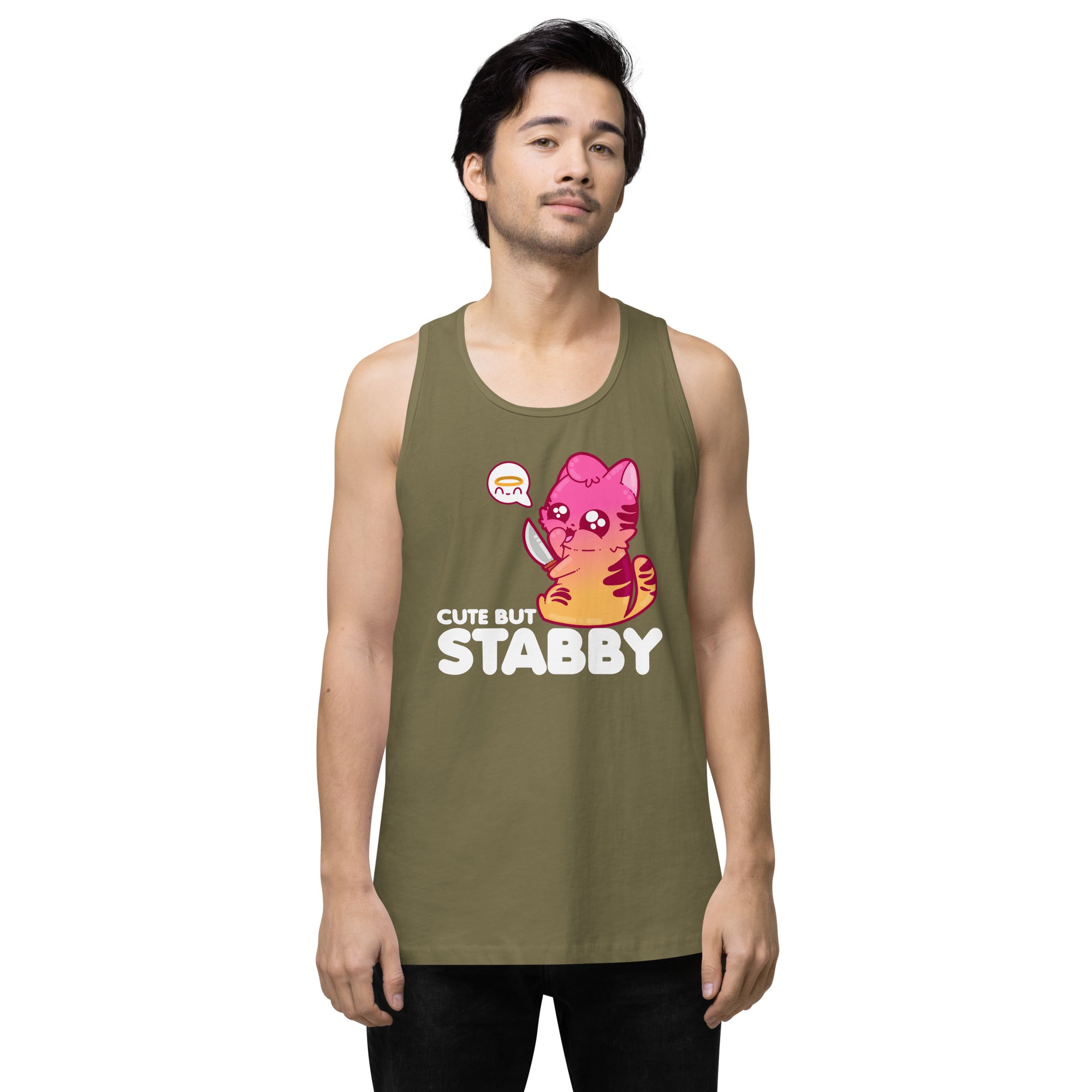 CUTE BUT STABBY - Modified Premium Tank Top - ChubbleGumLLC