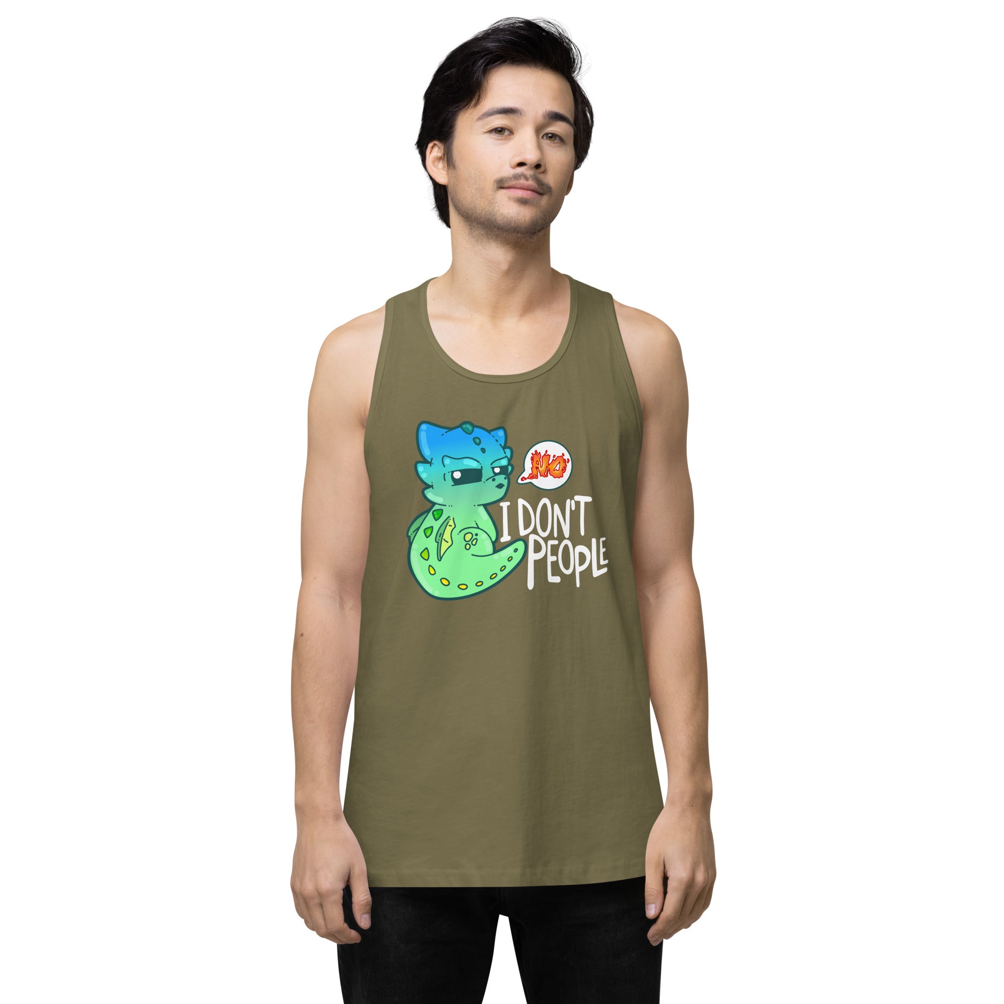 I DONT PEOPLE - Modified Premium Tank Top - ChubbleGumLLC