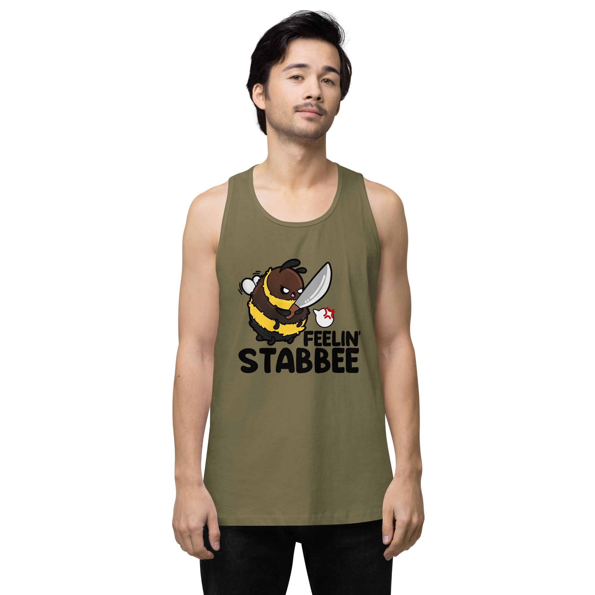 FEELIN STABBEE - Premium Tank Top - ChubbleGumLLC