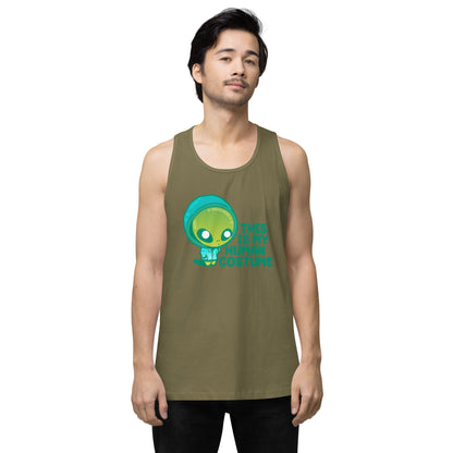 THIS IS MY HUMAN COSTUME - Premium Tank Top - ChubbleGumLLC