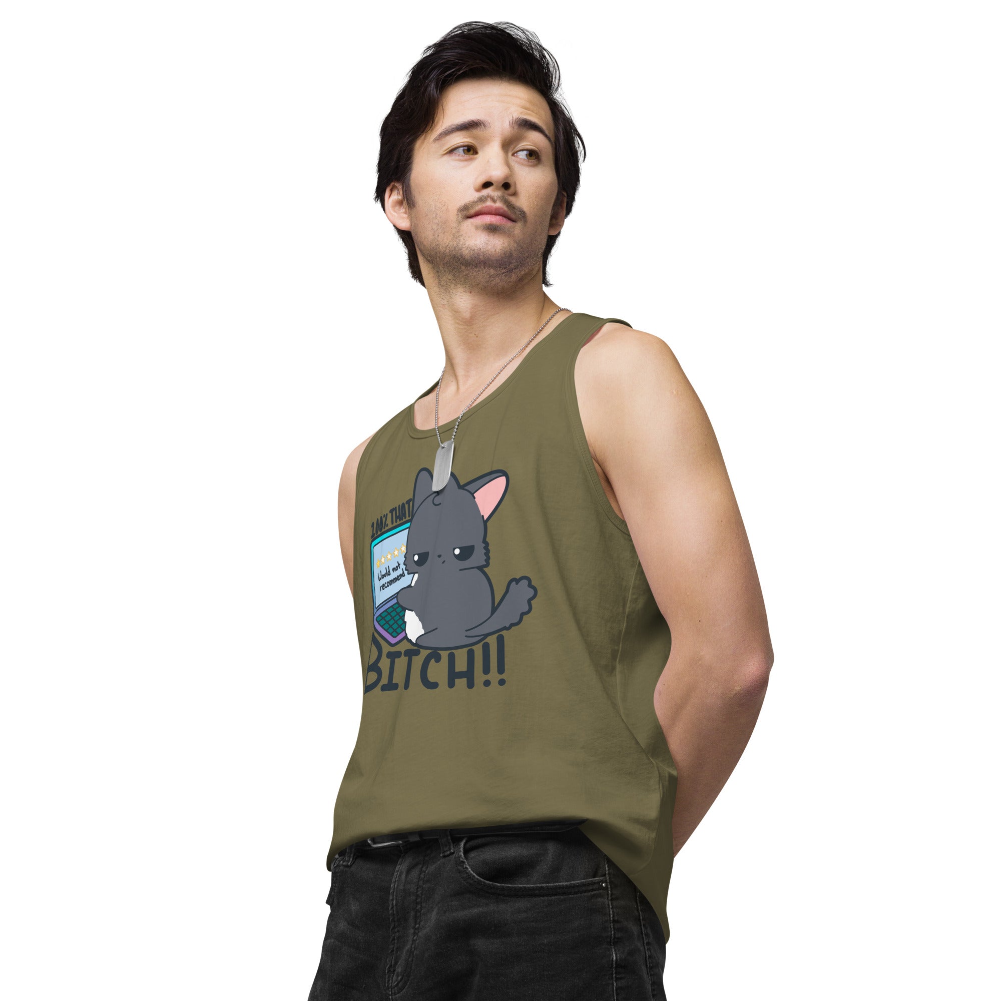 100 % THAT BITCH - Premium Tank Top - ChubbleGumLLC