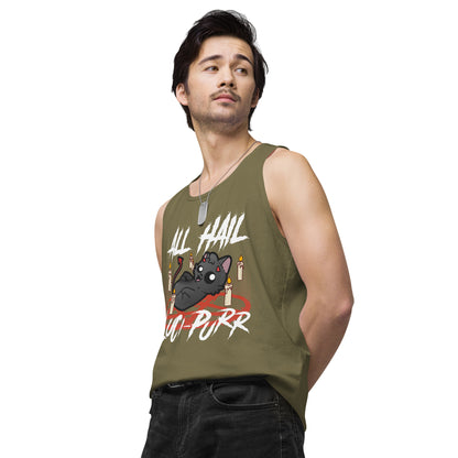 ALL HAIL LUCIPURR - Premium Tank Top - ChubbleGumLLC