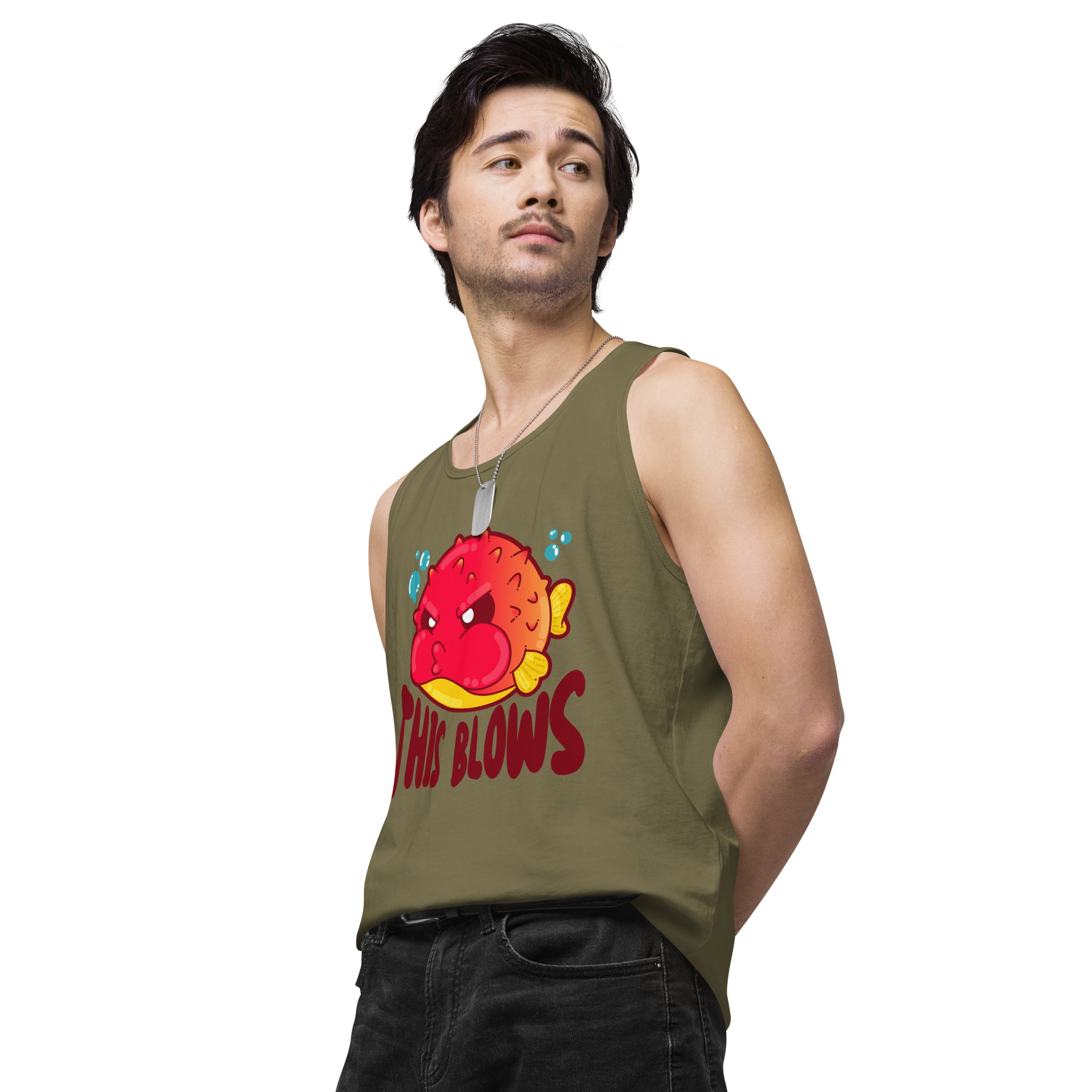 THIS BLOWS - Premium Tank Top - ChubbleGumLLC