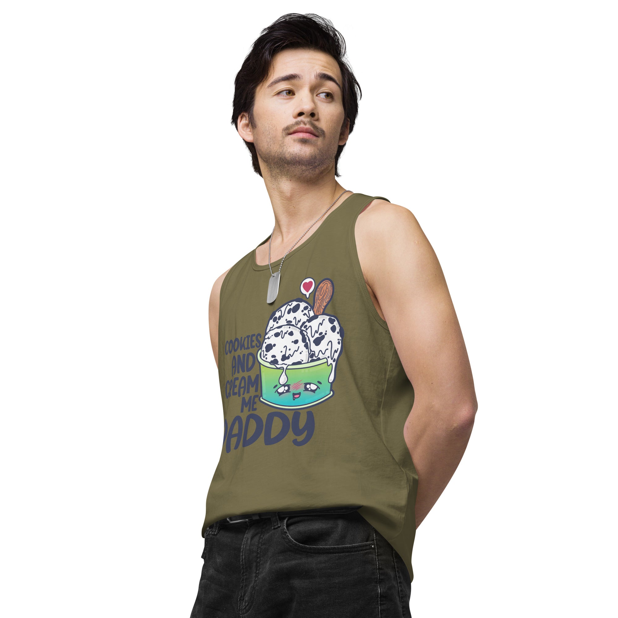 COOKIES AND CREAM ME DADDY - Tank Top - ChubbleGumLLC