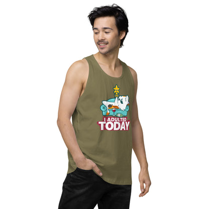 I ADULTED TODAY - Premium Tank Top - ChubbleGumLLC