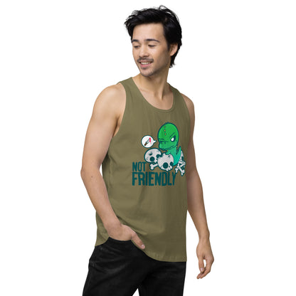 NOT FRIENDLY - Premium Tank Top - ChubbleGumLLC