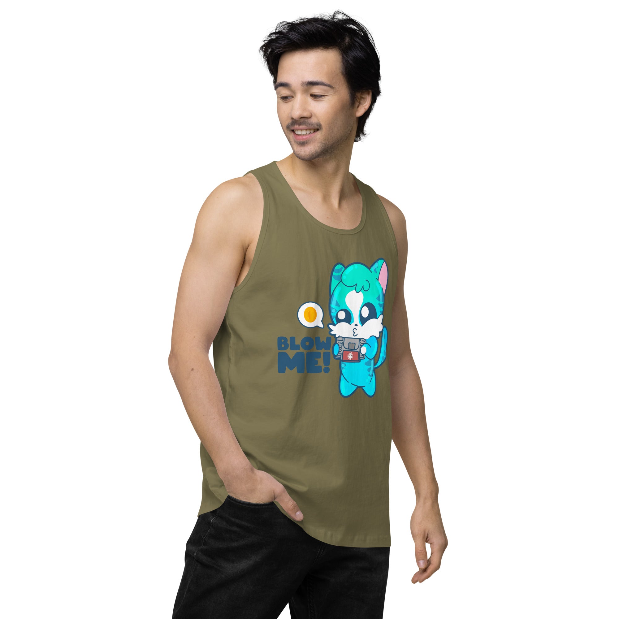 BLOW ME - Premium Tank Top - ChubbleGumLLC