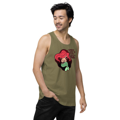 I WANNA BE WHERE THE PEOPLE ARENT - Premium Tank Top - ChubbleGumLLC