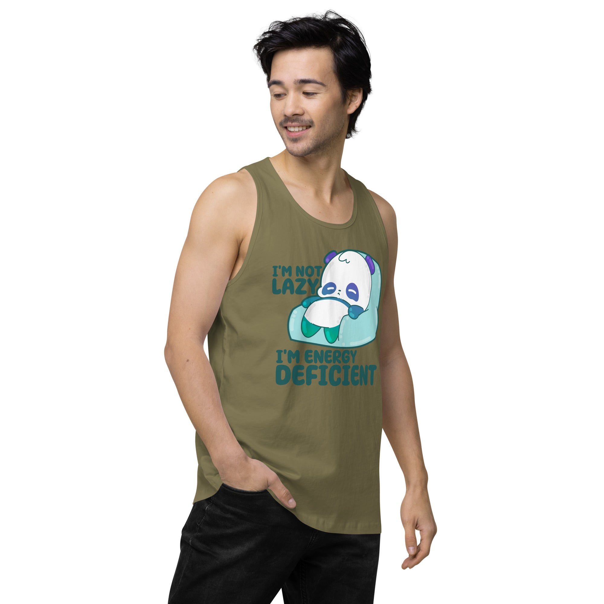 IM NOT LAZY - Premium Tank Top - ChubbleGumLLC