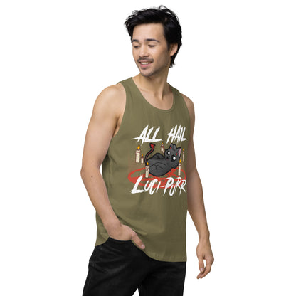 ALL HAIL LUCIPURR - Premium Tank Top - ChubbleGumLLC