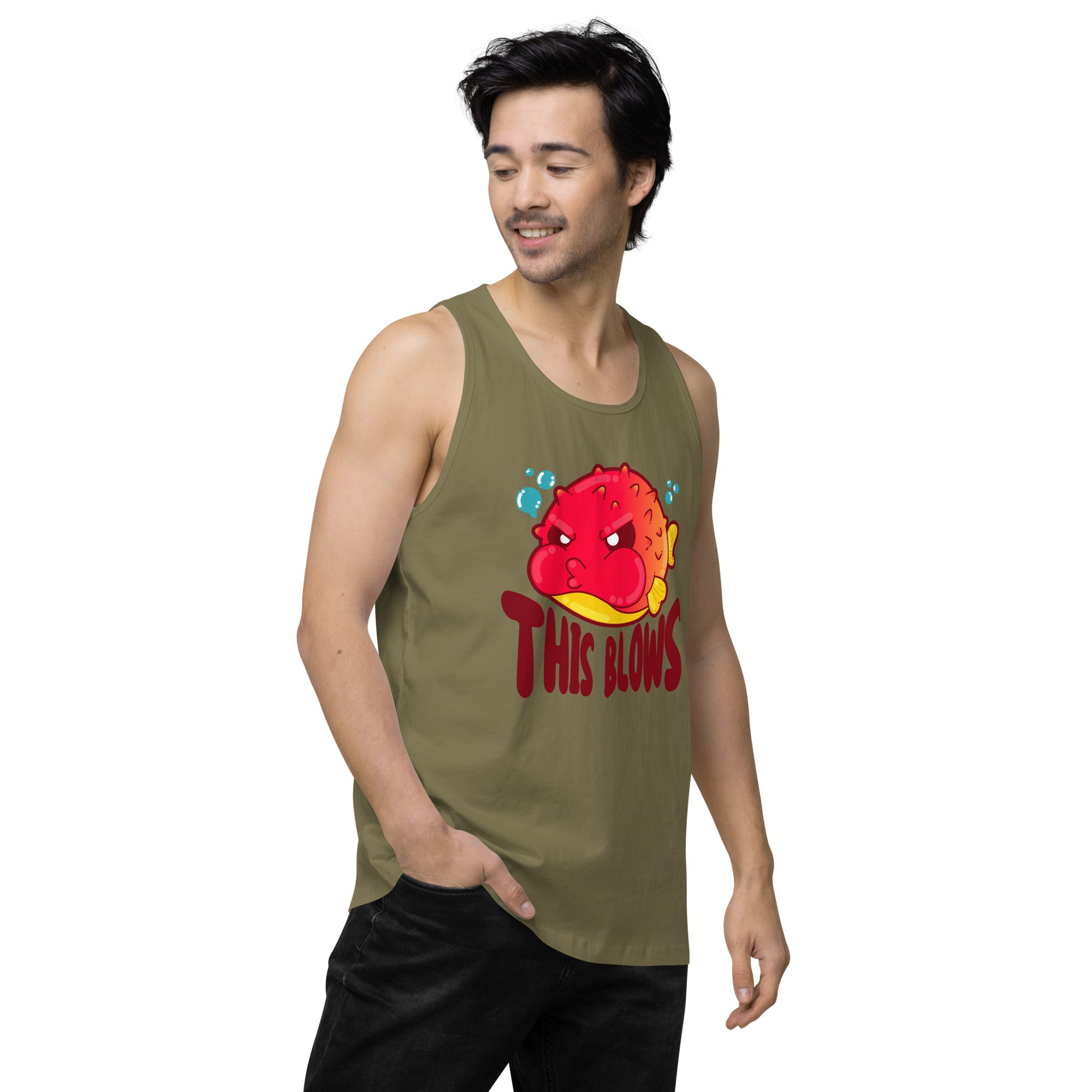 THIS BLOWS - Premium Tank Top - ChubbleGumLLC