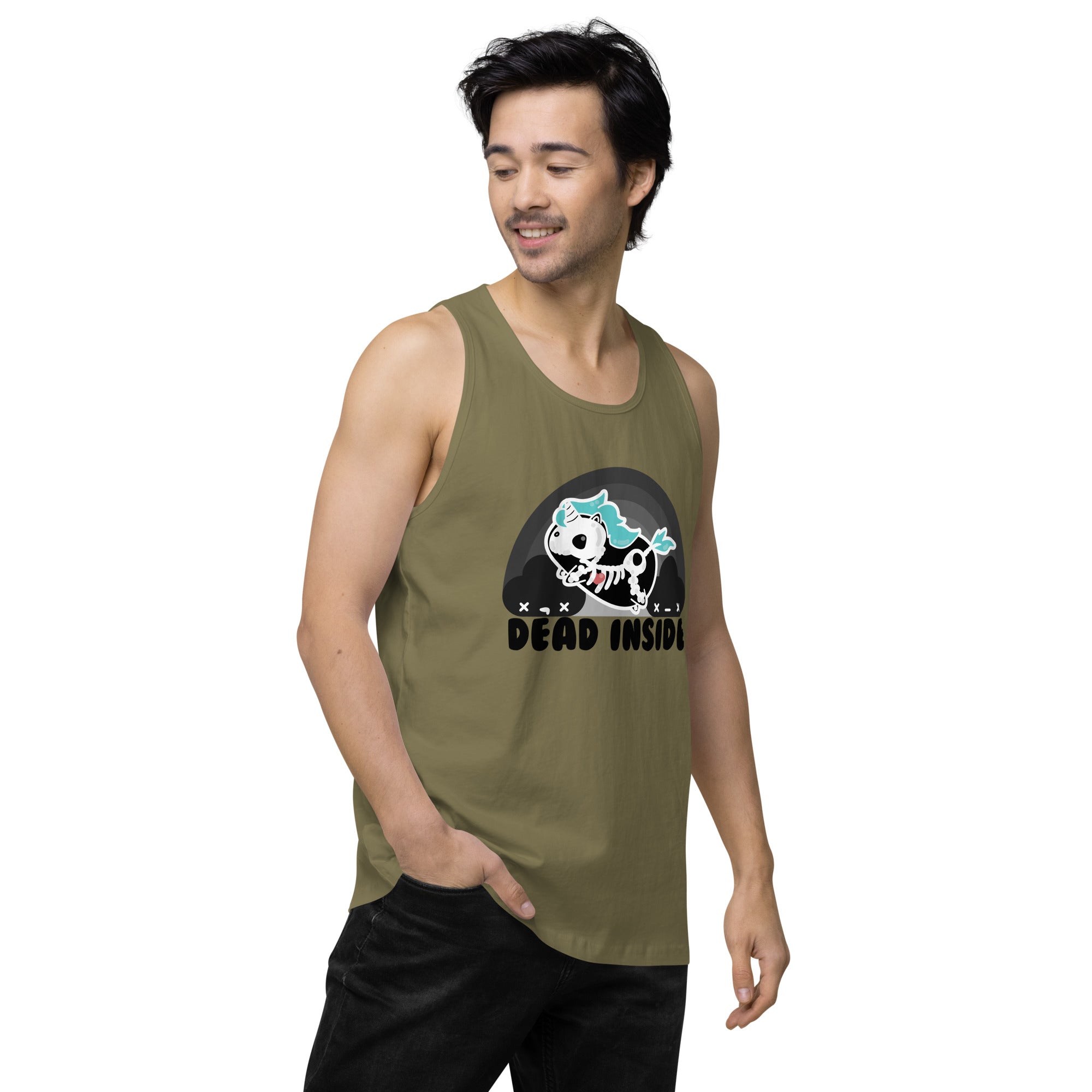 DEAD INSIDE - Premium Tank Top - ChubbleGumLLC