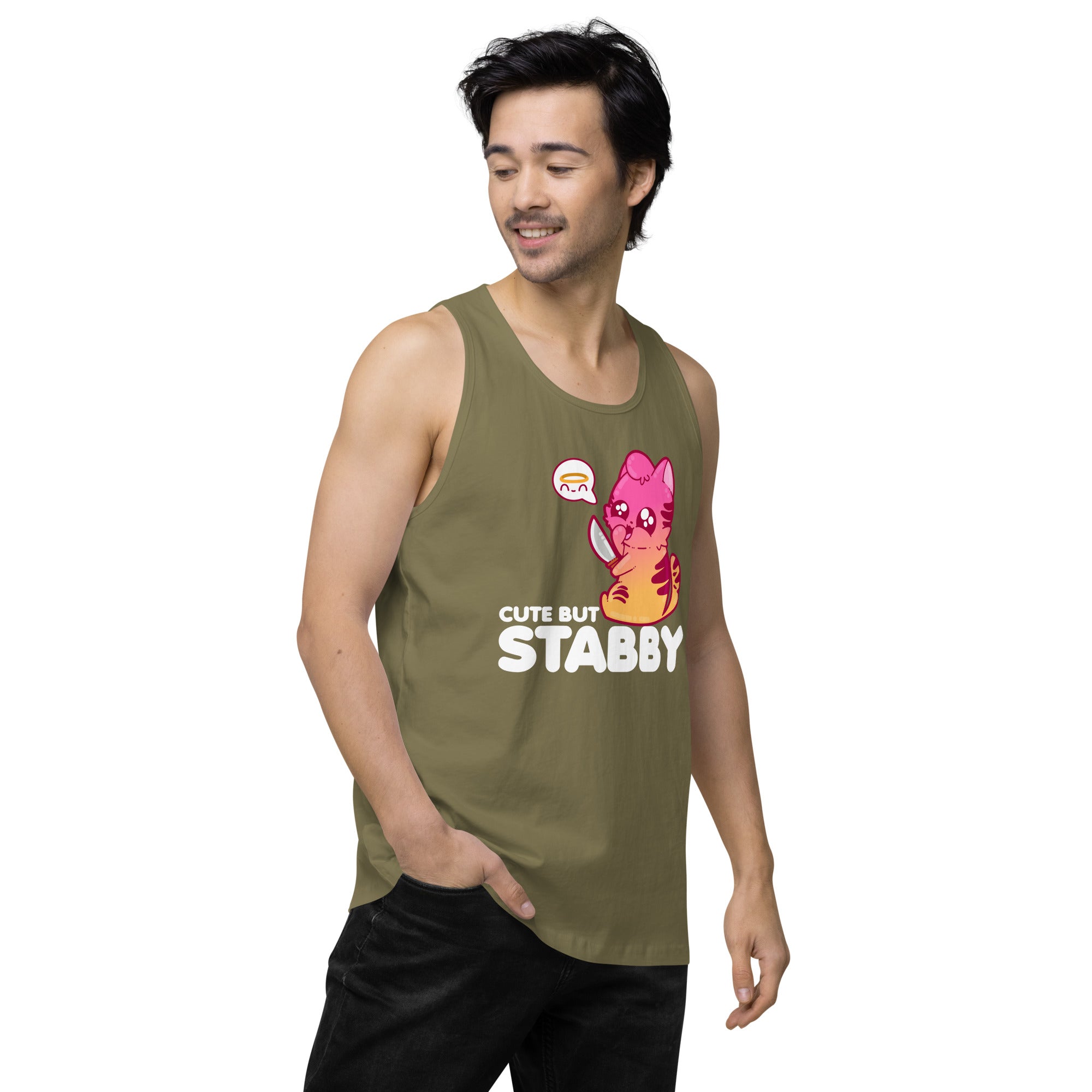 CUTE BUT STABBY - Modified Premium Tank Top - ChubbleGumLLC