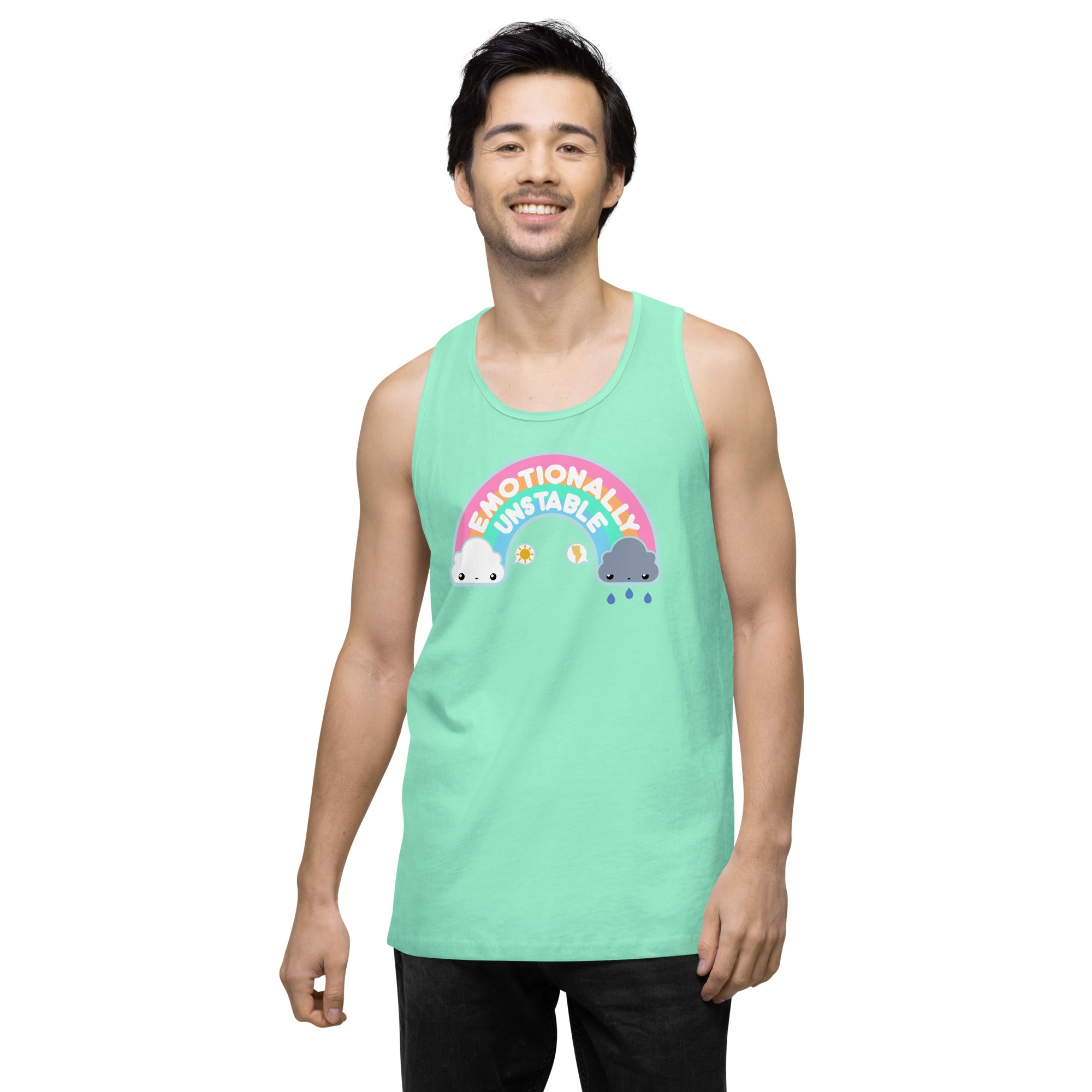 EMOTIONALLY UNSTABLE - Premium Tank Top - ChubbleGumLLC