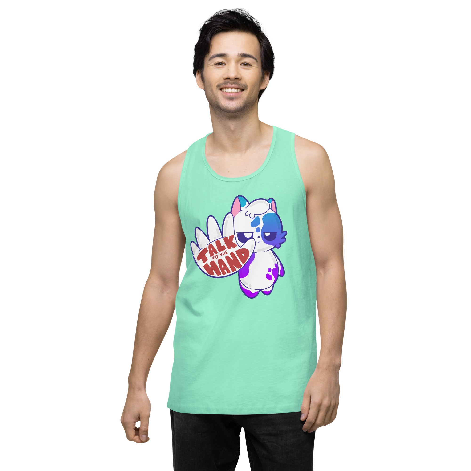 TALK TO THE HAND - Premium Tank Top - ChubbleGumLLC