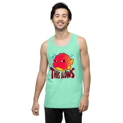 THIS BLOWS - Premium Tank Top - ChubbleGumLLC