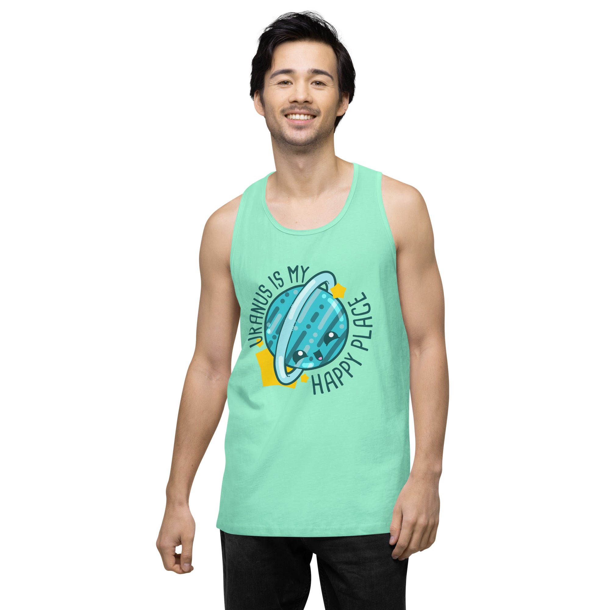 URANUS IS MY HAPPY PLACE - Tank Top - ChubbleGumLLC