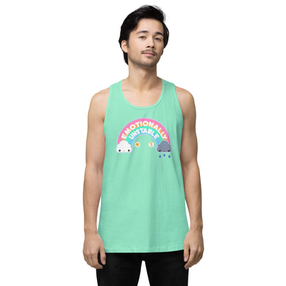 EMOTIONALLY UNSTABLE - Premium Tank Top - ChubbleGumLLC