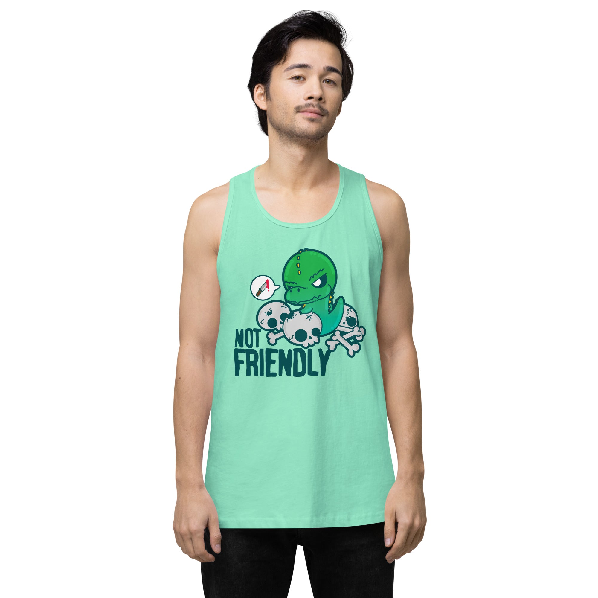 NOT FRIENDLY - Premium Tank Top - ChubbleGumLLC