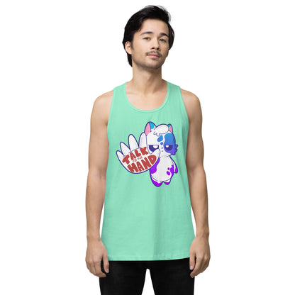 TALK TO THE HAND - Premium Tank Top - ChubbleGumLLC