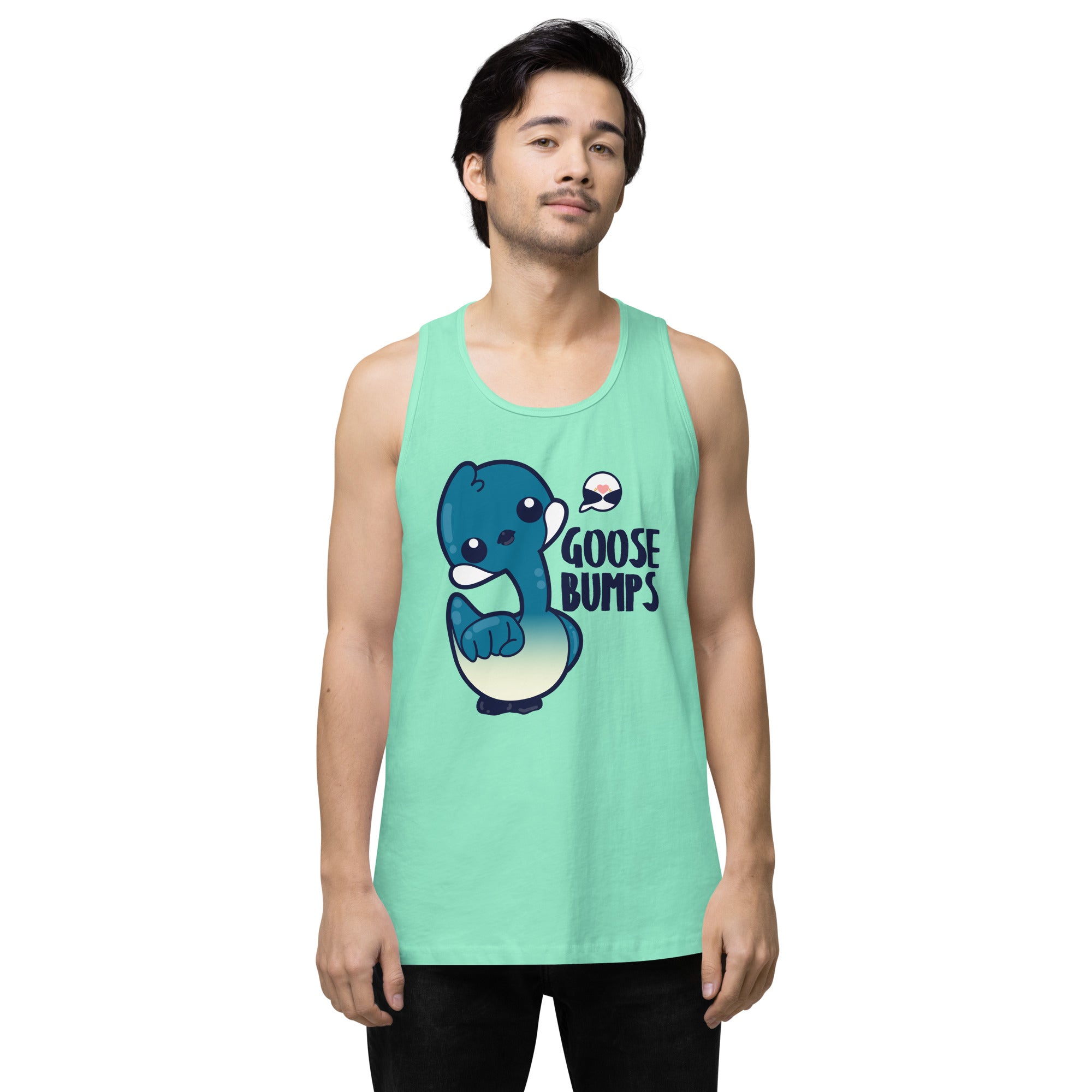 GOOSE BUMPS - Premium Tank Top - ChubbleGumLLC