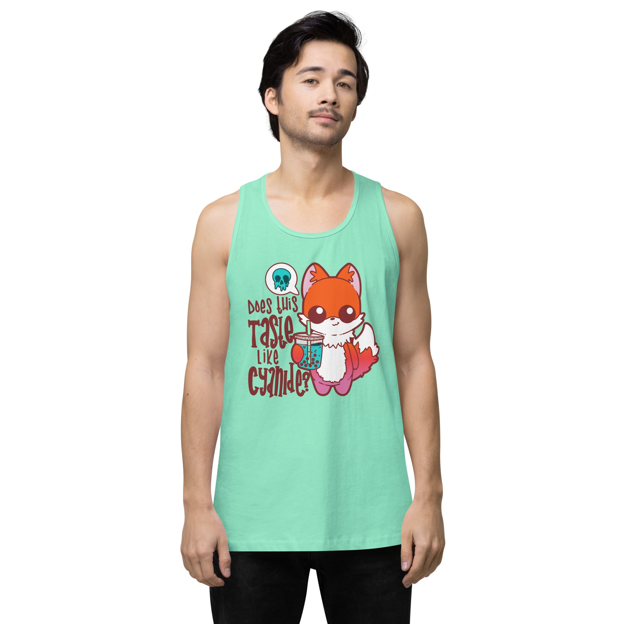 DOES THIS TASTE LIKE CYANIDE - Premium Tank Top - ChubbleGumLLC