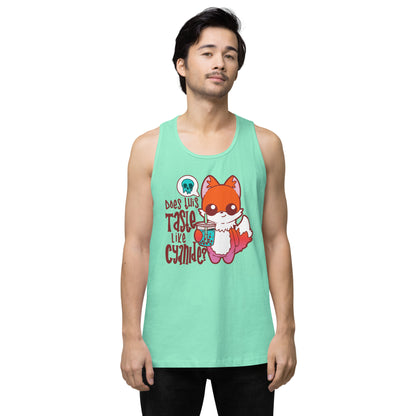 DOES THIS TASTE LIKE CYANIDE - Premium Tank Top - ChubbleGumLLC