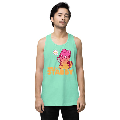 CUTE BUT STABBY - Premium Tank Top - ChubbleGumLLC