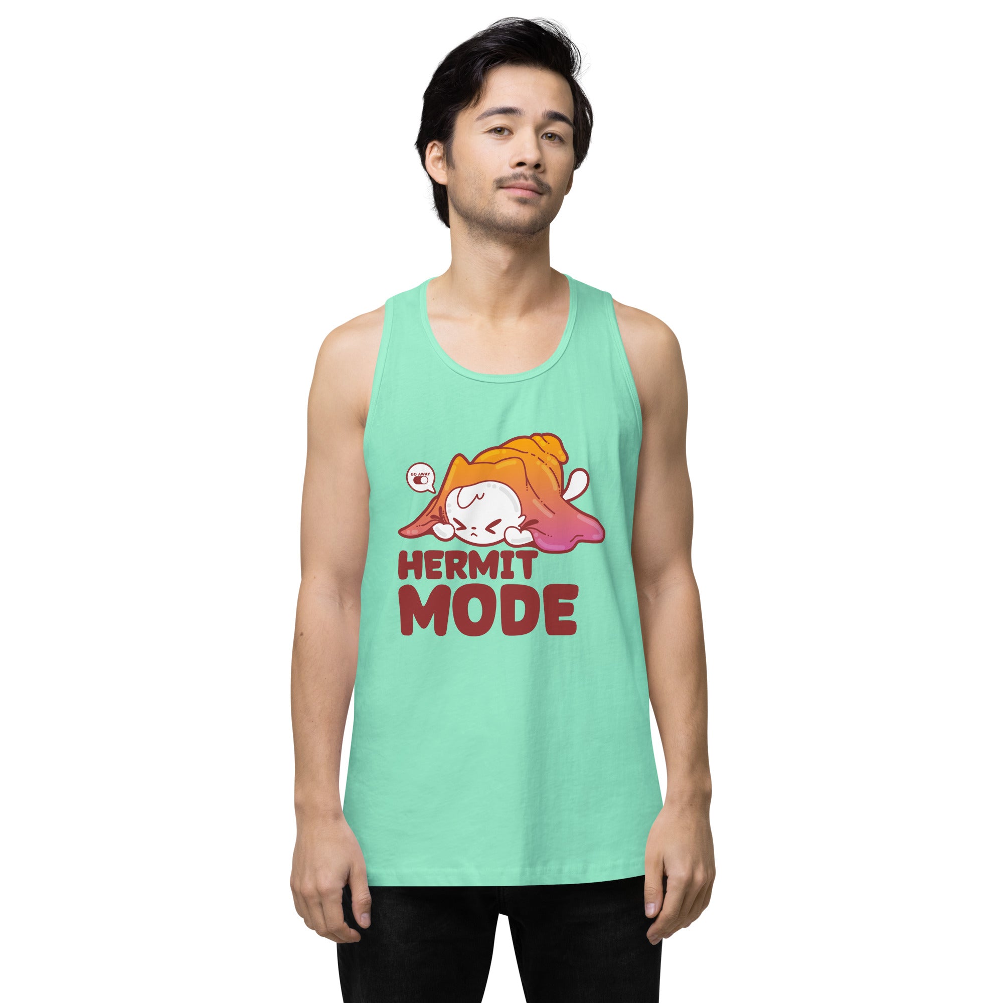 HERMIT MODE - Premium Tank Top - ChubbleGumLLC