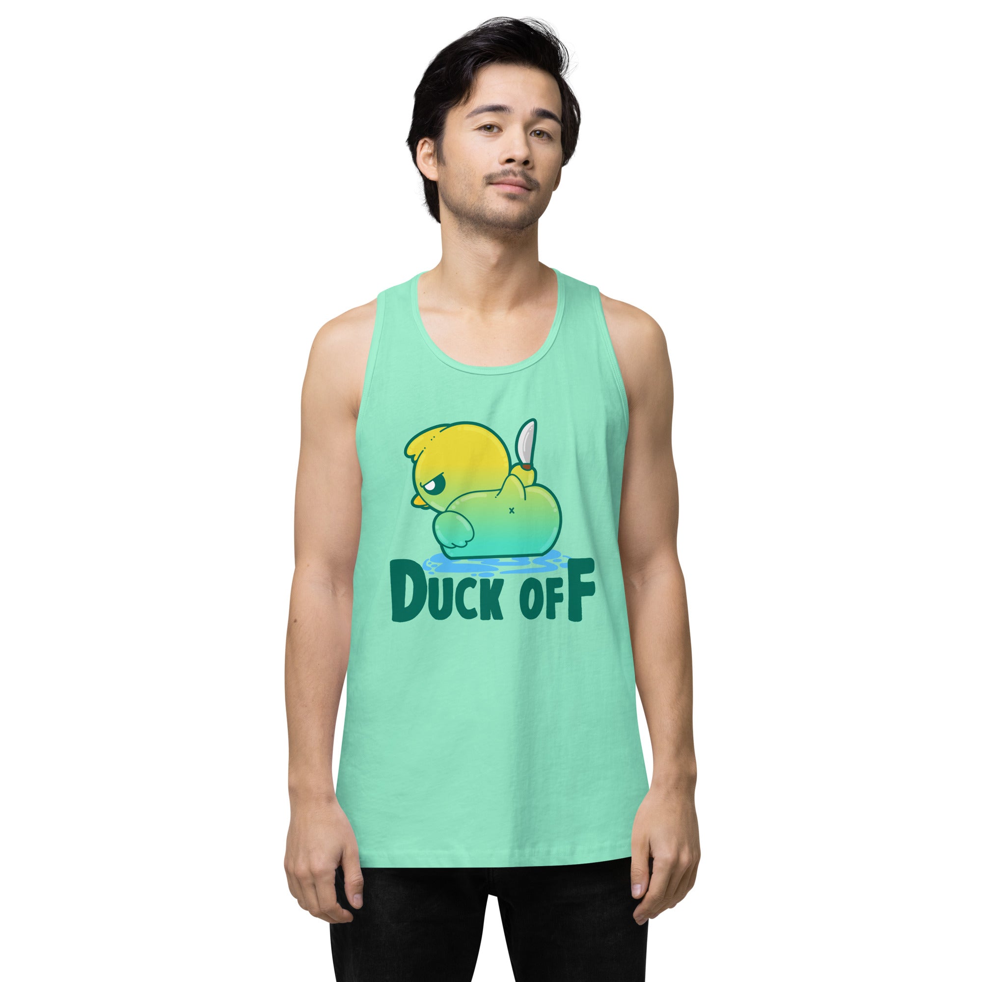 DUCK OFF - Premium Tank Top - ChubbleGumLLC