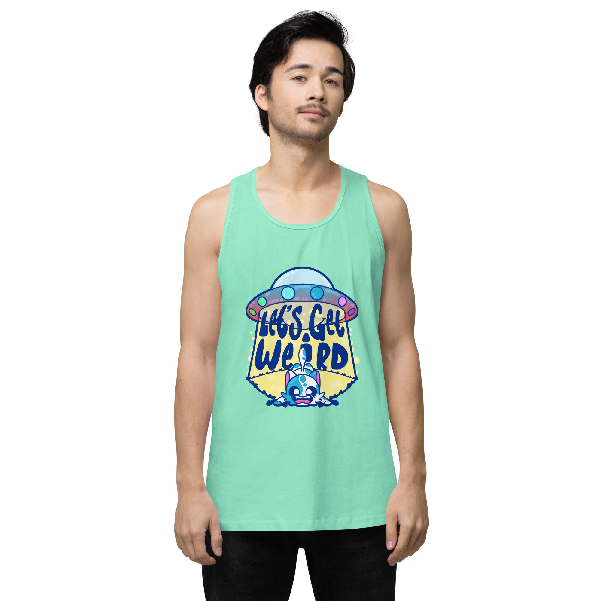 LETS GET WEIRD - Premium Tank Top - ChubbleGumLLC