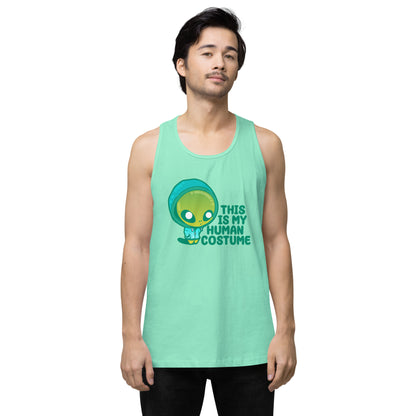 THIS IS MY HUMAN COSTUME - Premium Tank Top - ChubbleGumLLC