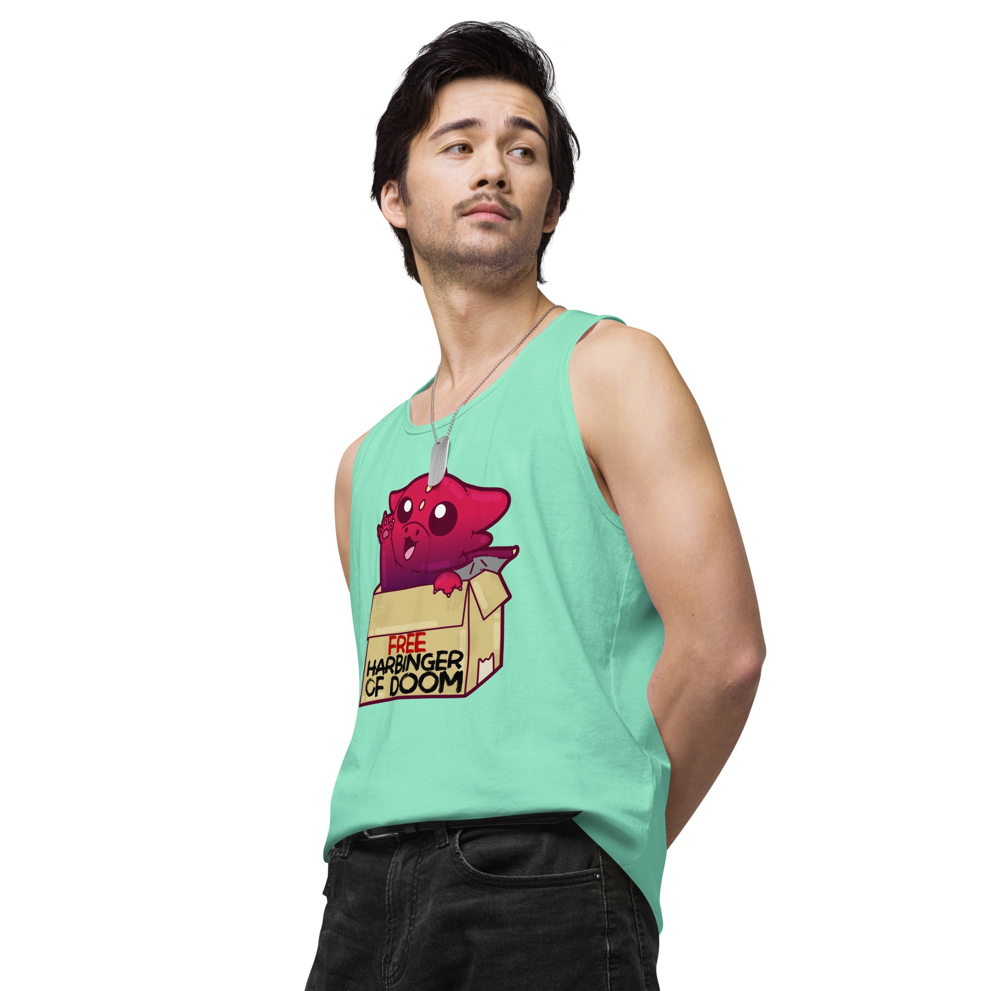 FREE HARBINGER OF DOOM - Premium Tank Top - ChubbleGumLLC